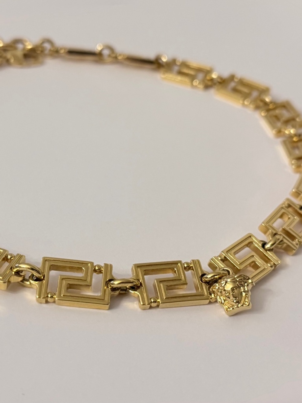 Versace Medusa Head Motif Chained Necklace (Unisex)